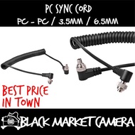 [BMC] PC SYNC Cables / Cords - 3.5mm 6.5mm PC / Flash -Strobes