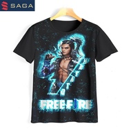 SAGA Free Fire Kids T-Shirt Cartoon Tv Animation 3D Game Free Fire 04Ff008 For Ages 1-12 Years - Ban