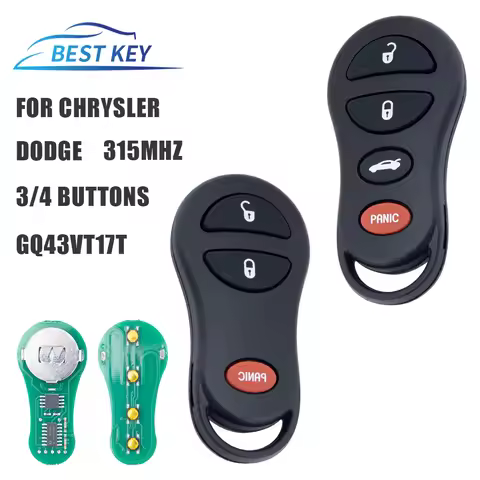 BEST KEY 3/4 Buttons 315Mhz Remote Car Key Keyless Fob For For Jeep Grand Cherokee1998 1999 2000 200