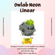 [cozy.keyboard] OWLAB NEON SWITCH (dual-stage 20mm springs) สปริงสองชั้นจ้า มี Anti-wobble top case