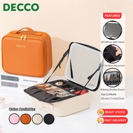 Decco Multifunction Makeup Cosmetic Bag LED Mirror Portable Hand Held Large Professional Bag Beg Kos