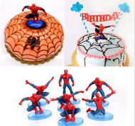 7X Spiderman Cake Scene Birthday Decorations Toppers STAND UP Figure Decoration