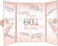 Vuzvuv Black Gold 60th Birthday Party Decorations,Happy 60th Birthday Guest Book Alternative with A