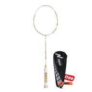 MUMER NIMO Raket Badminton SPACE-X 200 White Gold GRATIS Tas dan Grip