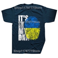 Funny Its In My DNA Ukrainian Ukraine Flag T Shirts Summer Style Graphic Cotton Streetwear Short Sle
