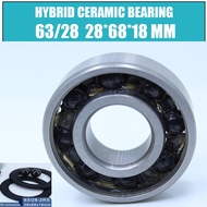 63/28 Hybrid Ceramic Bearing 28*68*18 mm ( 1PC ) Race Bike Front Rear Wheel 63 28 2RS LUU Hybrids Si