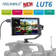 富威德Feelworld LUT6 6英吋4K HDMI顯示器3D LUT觸摸屏相機外接熒幕