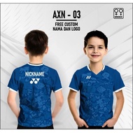 Ynxx axelsen children's badminton shirt, badminton jersey, tennis sports shirt