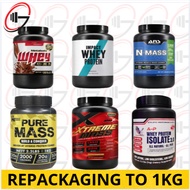 (1kg) My protein,,Xterem Mass Extrem whey, USN Fast Grow, USN hyperbolic mass, MMX Mass Protein - Re
