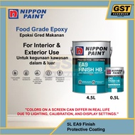 5L Nippon Paint EA9 Epoxy Floor Paint Food Grade Matt Finish c/w Hardener Cat Epoxy untuk Lantai Kol