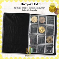 World Coin Stock 120 Slot Coin Collection Album Wallet -MJD-