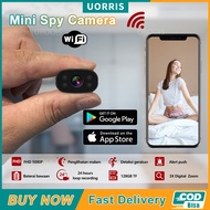 Spy Camera Mini Wifi Baterai Internal FHD 2MP 1080P Kamera Cctv Mini Tersembunyi Tanpa Kabel Securit