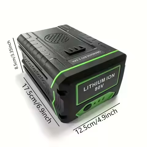 Battery for Greenworks 80V GBA80400 GBA80250 GBA80200 with Greenworks 80V Power Tools PW80L420 TL80L