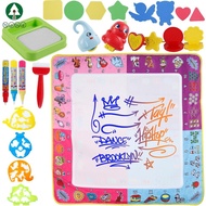 Water Doodle Mat 30 x 30.5Inch Large Water Drawing Mat No Mess Reusable Art Coloring Mat with Pens for 2 to 8 Years Old Kids  SHOPSBC9188