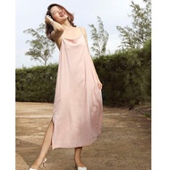 HOÀN TIỀN 15% - Đầm suông Linen bột Hàn 2 dây hở lưng trẻ trung thích hợp đi chơi đi biển SLINEN - H