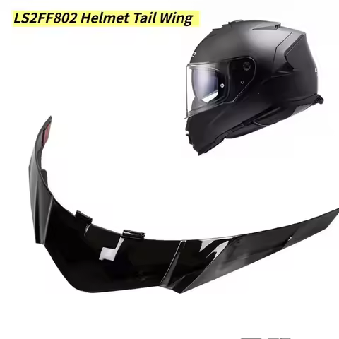 CCUUD New Helmet Tail Wing For LS2 FF802 Helmet Tail Graphite Black Red Fins Helmet Parts & Accessor