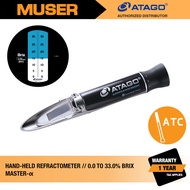 Atago MASTER-α Master-Alpha (2311) Hand-Held Refractometer // 0.0 to 33.0% Brix (ATC)