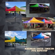 KHEMAH PVC RIPSTOP KHEMAH NIAGA 10X10 / KAIN PVC TEBAL 0.35 MM MATERIAL KAIN PVC RIPSTOP