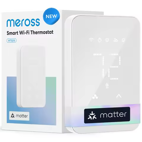 Meross Smart Matter Thermostat MTS215 US for Electric Baseboard Heater Energy Monitor Supported Wifi