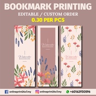 🔥Hot Deal🔥 Custom Bookmark 2023 Small Gift Doorgift Kalendar Murah Cute Bookmark Thank You Card