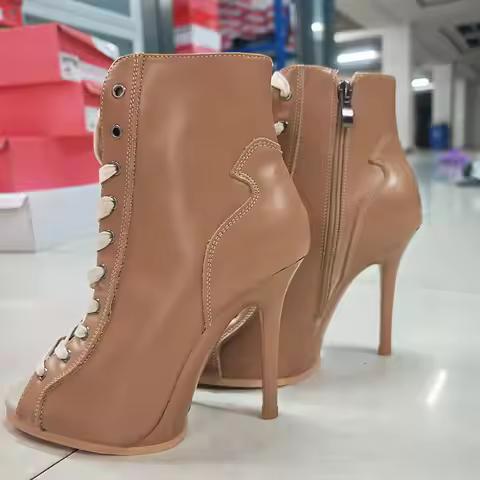 Jazz Dance Shoes 34-43 Large Size Platform Dance Heels 11cm Genuine leather cow leather Latin Ballro