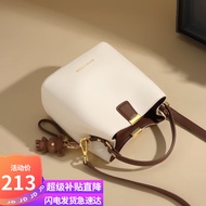 viney牛皮包包女包品牌水桶包轻奢单肩斜挎包生日七夕情人节礼物送女友