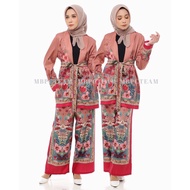 ELAINE FLORAL SUIT-Brown