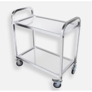 KIZZY 2 Tier Stainless Steel Trolley Troli