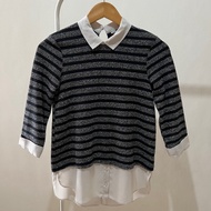 Dorothy Perkins Tweed Top with Collar (Preloved - Used)