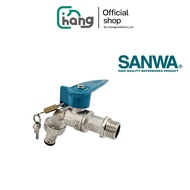 (พร้อมส่ง) SANWA ก๊อกสนาม 1/2 นิ้ว (4หุน) แบบมีล๊อคกุญแจ  ก๊อกน้ำแบบล๊อค ก๊อกน้ำสนาม ก๊อกบอล ก๊อก วา