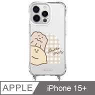 iPhone 15 Plus 6.7吋 The Butters 奶油日常抗黃繩掛iPhone手機殼