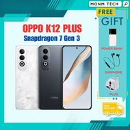 OPPO K12 PLUS  Snapdragon 7 Gen 3  80W Fast Charging 6400 Mah Battery Game Phone