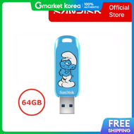 Sandisk | Sandisk Official Seller Smurf Edition 64Gb USB Flash Drive Czis (Sdczis-064G-G46)