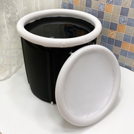 Folding Bathtub Ice Bathtub Ice Bucket with Lid Household Folding Bathtub Portable Large Heightened 