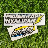Stiker PELAN TAPI NYALIPAN sticker cutting motor viral