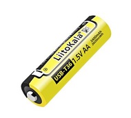 1.5V 2400mAh AA鋰電池 (Type-c充電) 1.5V 2400mAh Lithium AA Battery (Type-c Charging)  LiitoKala USB-T36 1