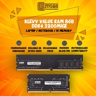 KLEVV VALUE RAM 8GB DDR4 3200MHZ Ram  / Notebook/Pc