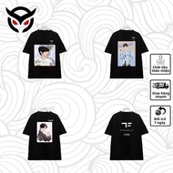TF family black t-shirt, TF family t-shirt. Chu Chi Ham, Ta Hang, Truong Cuc full size unisex.