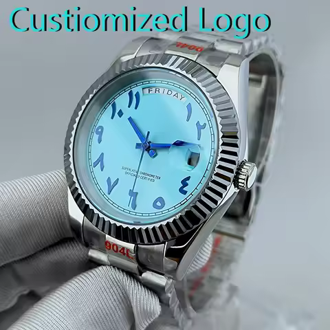 Arabic Numberals Customized logo 40.5mm Miyota 8285 Watch Dial Fit Miyota 8285 movement watch access
