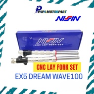 EX5 DREAM WAVE100 CNC LAY FORK SET CNC FRONT FORK SET NISSIN FORK SUSPENSION