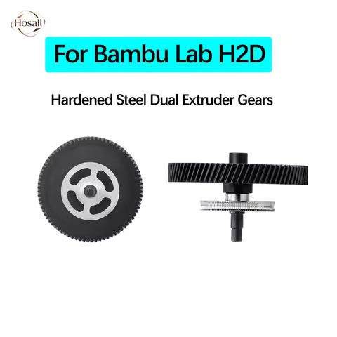 for Bambu Lab H2D Extruder Gear DLC Nano Coating Hardened Steel Bambulab H2D Aceessories Dual Gear A