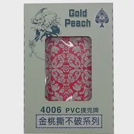 金桃撕不破系列-4006PVC撲克牌 紅