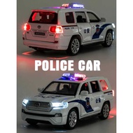 BMW 8 Alloy Police Car Toy Car Children Simulation SWAT Model Car Boy Police Car Pull Back Toy Car