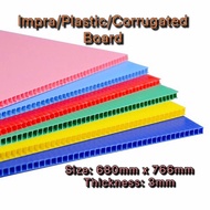 IMPRA BOARD 680MM X 766MM X 3MM PLASTIC DISPLAY BOARD