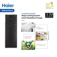(KLANG VALLEY delivery by LORRY) Haier (340L) Top Mount Inverter Freezer Refrigerator HRF-389IHM [Peti Sejuk Dua Pintu]