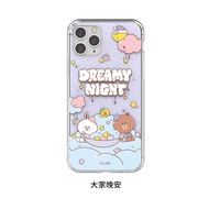 ของแท้100% เคส Line Friends สำหรับ IPhone15 15Promax เคส15pro 14Promax สีน้ำตาล IMD 14 14pro 13pro C