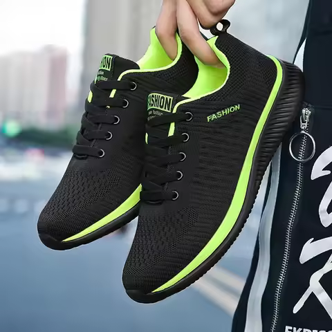 Athletic Shoes for Men Shoes Sneakers Black Casual Men Women Knit Sneakers Breathable Athletic Runni