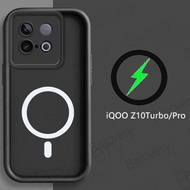 Casing IQOO Z10 Turbo / Z10 Turbo Pro / Z10 Turbo Plus Phone Case Cover with Magnetic Wireless Charg