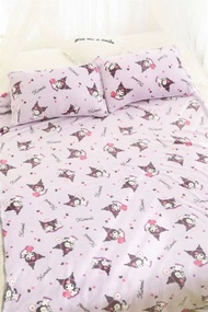 Selimut Kuromi Sarung Bantal Kuromi Selimut dan Sarung Bantal Kuromi