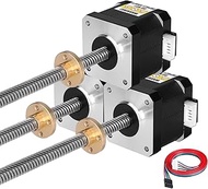 YEJMKJ 3 Pack Nema 17 Stepper Motor TR8x8 300mm with T8 Lead Screw 1.8βΒ°β 2 Phase High Torque 0.44Nm